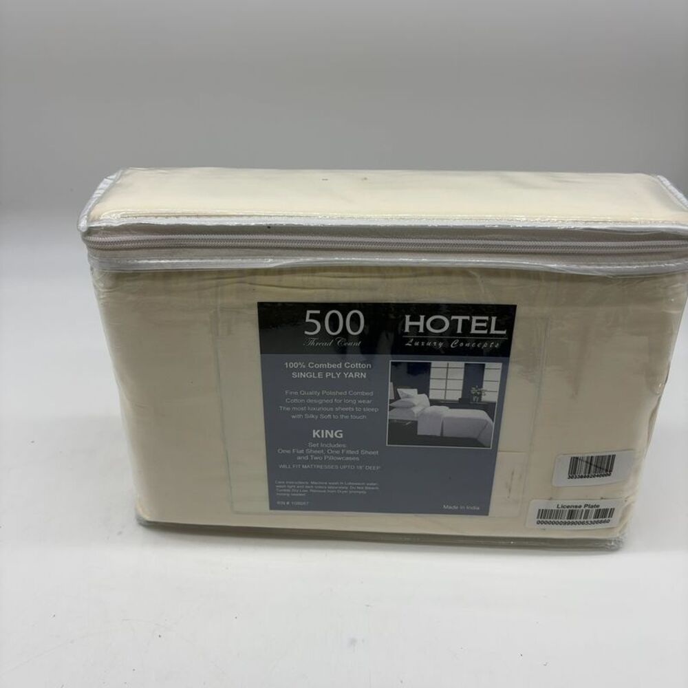 Hotel Luxury Concepts 500TC Solid Sateen 4pc Sheet Set
